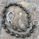 SANITY JEWELRY® Wallet Chain Hellride Custom Skull Wallet Chain Black - W/ Sanity’s Polished Hook Clip