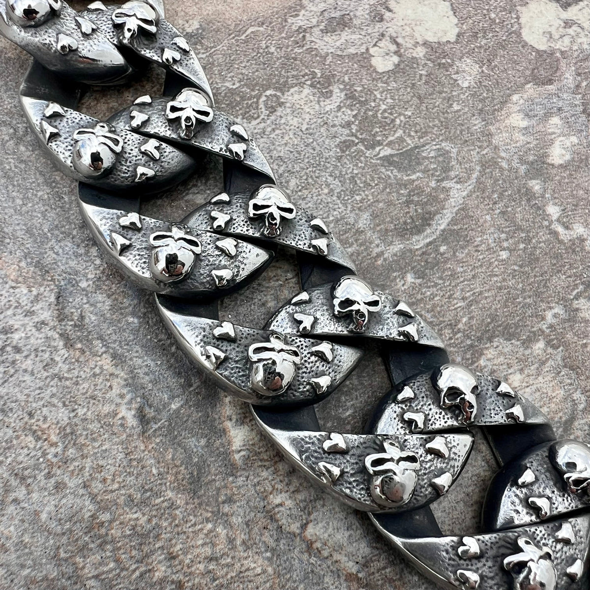 Devil Skull Sterling Silver Wallet Chain – Bold Gothic Biker