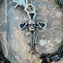 SANITY JEWELRY® Wallet Chain Old School Cross Wallet Chain - Black Daytona CVO - WC715CVO