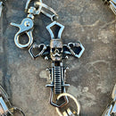 SANITY JEWELRY® Wallet Chain Old School Cross Wallet Chain - Silver Daytona CVO - WC719CVO