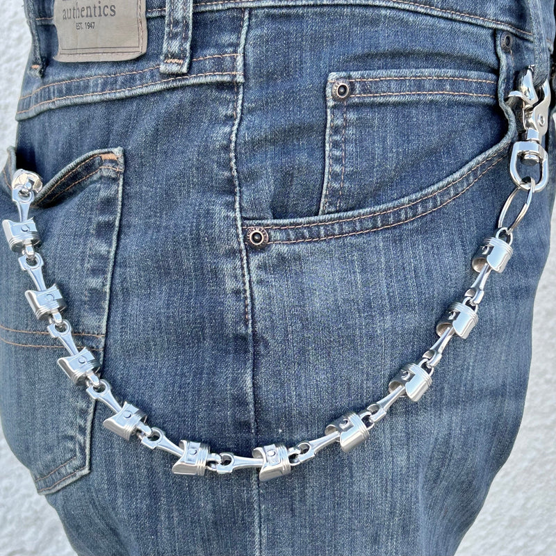 Sanity Jewelry Wallet Chain Piston - Polished - Wallet Chain - PN01