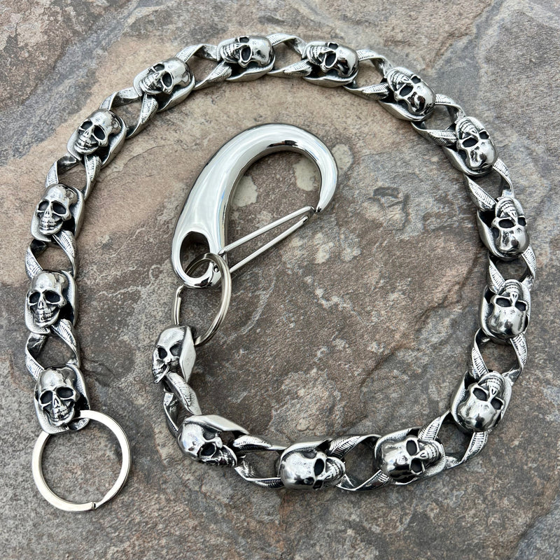 SANITY JEWELRY® Wallet Chain Road Warrior Wallet Chain - W/ Sanity’s Polished Hook Clip - WC79