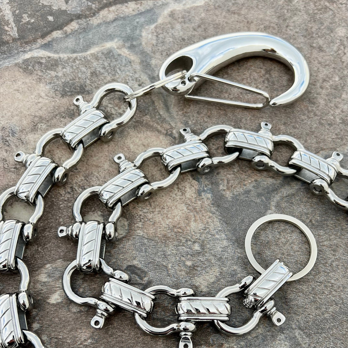 Shackle Wallet Chain - W/ Sanity's Polished Hook Clip