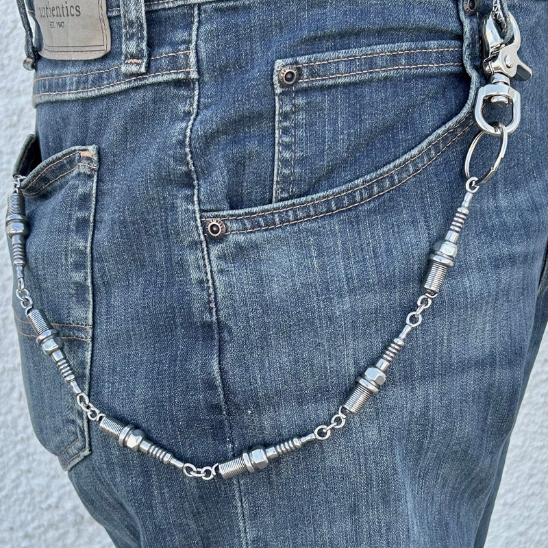 Sanity Jewelry Wallet Chain Spark Plug - Polished - Wallet Chain - SP01