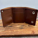 Sanity Jewelry Wallet Wallet - Brown Tri-Fold - 3.5” x 4.25” - Genuine Leather - TWB3x4