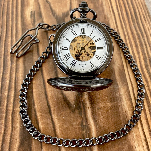 SANITY JEWELRY® WATCH Pocket Watch - Galvanized - PW01 CLEARANCE