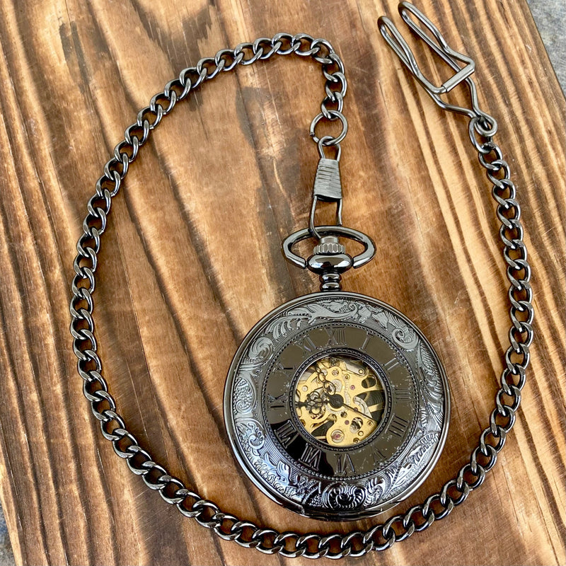 SANITY JEWELRY® WATCH Pocket Watch - Galvanized - PW01 CLEARANCE