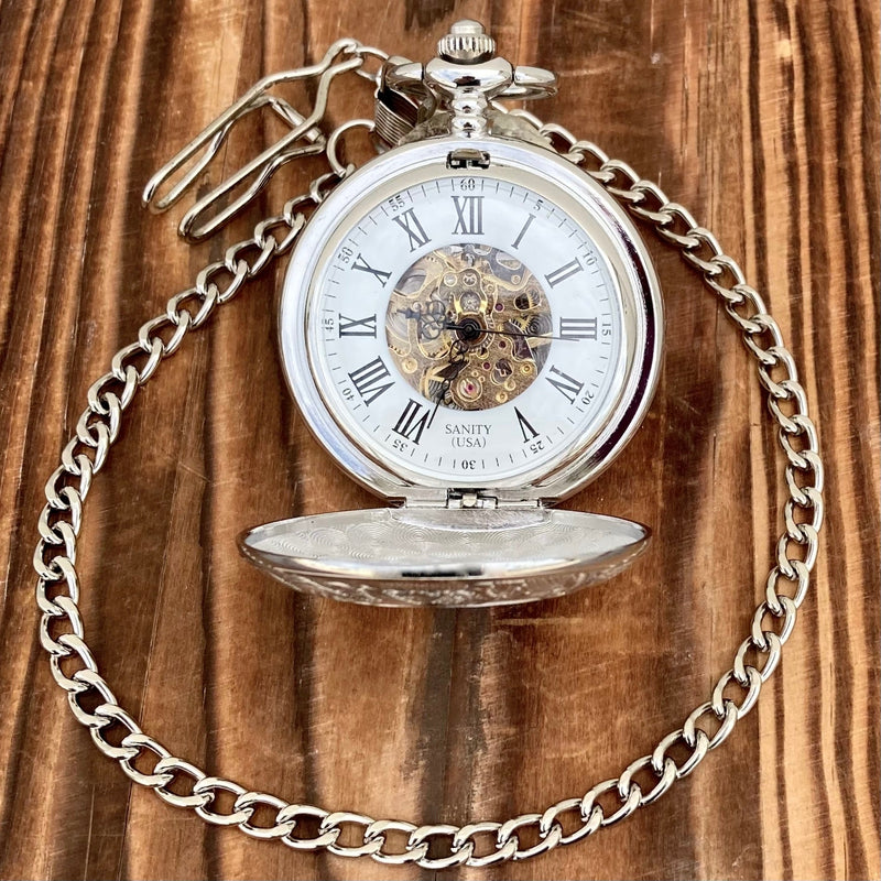 SANITY JEWELRY® WATCH Pocket Watch - Polished - PW03 CLEARANCE