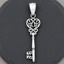 Sanity Jewelry Women's Pendant Necklace "Key" - Key To My Heart Pendant - Rope Necklace - SK2609