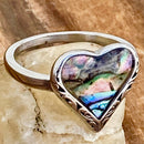 Sanity Jewelry Women's Ring Sea Shell Heart Ring - R151