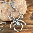 Sanity Jewelry 2mm 16” Rope Necklace Spider - Itsy Bitsy - Pendant & Rope Necklace or Omega - PEN293