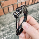 Belt Clip / Clasp - Scream Skull DRAGON - Upgrade Your Wallet / Key Chain - WCC-02 Biker Jewelry Skull Jewelry Sanity Jewelry Stainless Steel jewelry