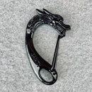 Belt Clip / Clasp - Scream Skull DRAGON - Upgrade Your Wallet / Key Chain - WCC-09 Biker Jewelry Skull Jewelry Sanity Jewelry Stainless Steel jewelry