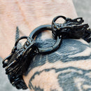 Sanity Jewelry Bracelet - 2 Dragons Head Daytona - Black - Heritage - B90