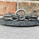 Bracelet - 2 Dragons Head Daytona - Galvanized - Heritage - B81 Biker Jewelry Skull Jewelry Sanity Jewelry Stainless Steel jewelry