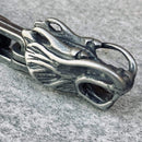 Bracelet - 2 Dragons Head Daytona - Galvanized - Heritage - B81 Biker Jewelry Skull Jewelry Sanity Jewelry Stainless Steel jewelry