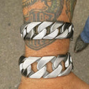 Bagger Bracelet - Brushed Stainless - 1.25" Wide- The Classic - B25 Bracelet Biker Jewelry Skull Jewelry Sanity Jewelry Stainless Steel jewelry