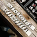 Bagger Bracelet - Brushed Stainless - 1.25" Wide- The Classic - B25 Bracelet Biker Jewelry Skull Jewelry Sanity Jewelry Stainless Steel jewelry