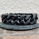 Sanity Jewelry Bracelet Bagger Bracelet - "EASY RIDER" - American Flag Black - 3/4" wide - B125