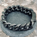 Sanity Jewelry Bracelet Bagger Bracelet - "EASY RIDER" - American Flag Black - 3/4" wide - B125