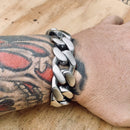 Bagger Bracelet - "EASY RIDER" - Brushed - 3/4" wide - B13 Bracelet Biker Jewelry Skull Jewelry Sanity Jewelry Stainless Steel jewelry