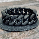 Sanity Jewelry Bracelet Bagger Bracelet - "EASY RIDER" - Cross Black - 3/4" wide - B120