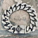 Sanity Jewelry Bracelet Bagger Bracelet - "EASY RIDER" - Cross Polished - 3/4" wide - B122