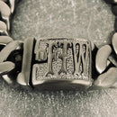 Sanity Jewelry Bracelet Bagger Bracelet - "EASY RIDER" - FTW Black - 3/4" wide - B116