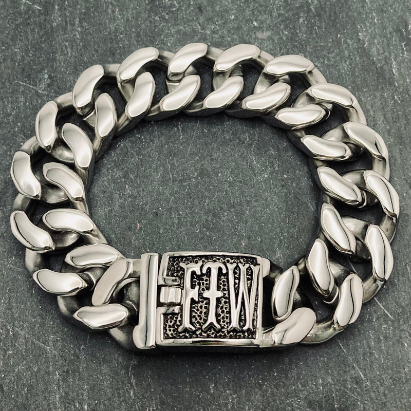 Sanity Jewelry Bracelet Bagger Bracelet - "EASY RIDER" - FTW Polished - 3/4" wide - B118