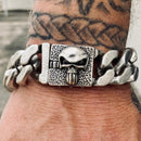 Sanity Jewelry Bracelet Bagger Bracelet - "EASY RIDER" - Punisher Brushed - 3/4" wide - B130
