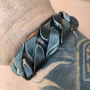 Bagger Bracelet - Gunmetal Stainless - 1" Wide- The Custom - B20 Bracelet Biker Jewelry Skull Jewelry Sanity Jewelry Stainless Steel jewelry