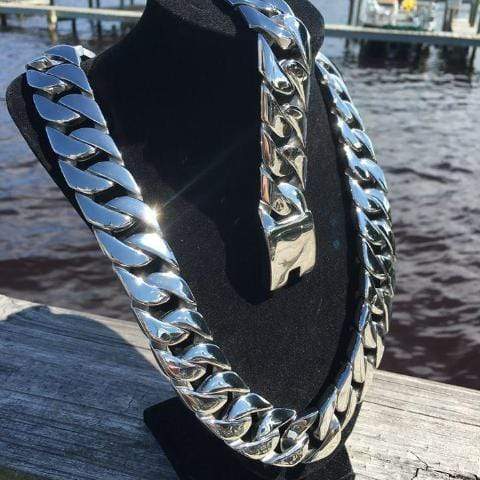 Bagger Bracelet - Polished Stainless - 1.25" Wide- The Classic - B29 Bracelet Biker Jewelry Skull Jewelry Sanity Jewelry Stainless Steel jewelry