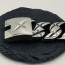 Sanity Jewelry Bracelet Bagger Bracelet - Royalty - Polished Stainless - 1.25" Wide- The Classic - B136