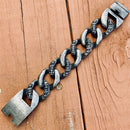 Sanity Jewelry Bracelet Bagger Bracelet - Skull & Dagger - Classic - 1.25" Wide - B98