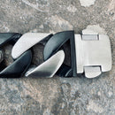 Sanity Jewelry Bracelet Bagger Bracelet - Two Tone Brushed Stainless/Matte Black - 1.25" Wide- The Classic - B17