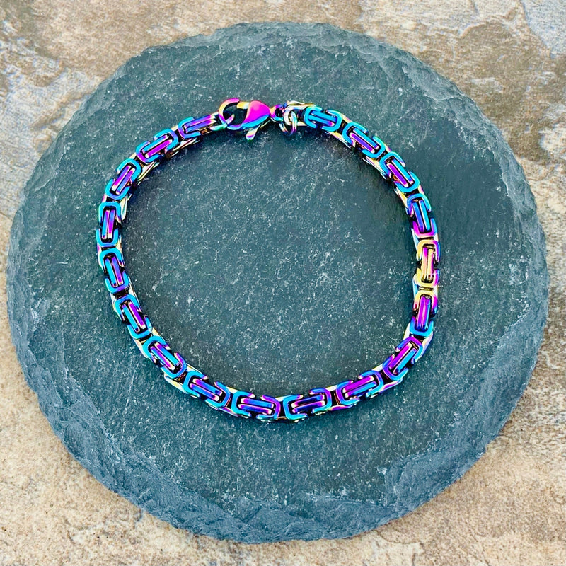 Sanity Jewelry Bracelet Bracelet - DAYTONA BEACH MINI - Rainbow - 1/8 inch wide - NO12B
