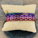 Sanity Jewelry Bracelet Bracelet - DAYTONA BEACH MINI - Rainbow - 1/8 inch wide - NO12B