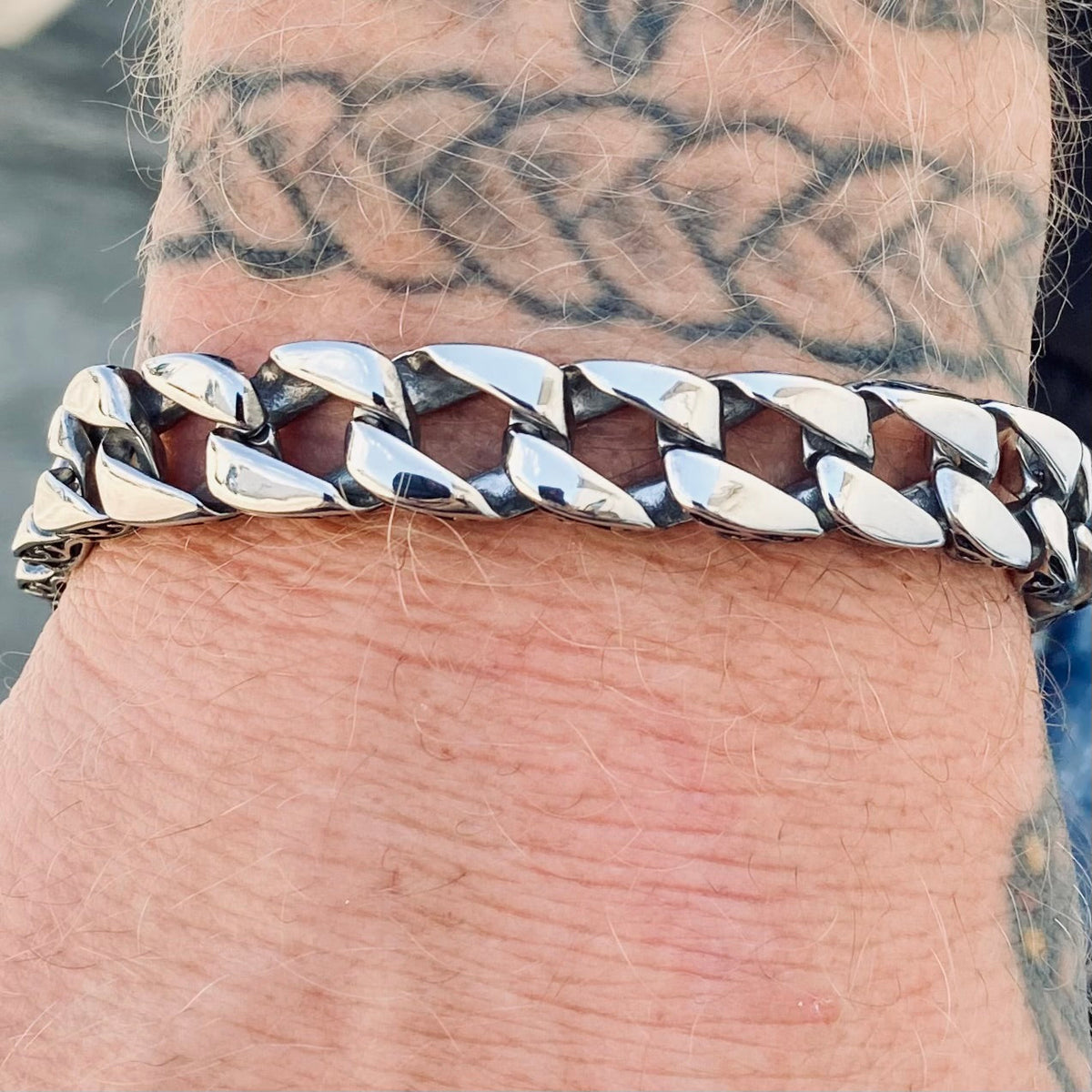 4-Piece Stainless Steel Bracelet Set For Men – Cuban Link, Rope Chain & Black Onyx Bead, 7.5 Inch - View #11