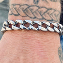 SANITY JEWELRY® Bracelet - Corruption - Cuban Link - Custom - Polished Stainless - 1/4" Wide - B132