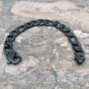 SANITY JEWELRY® Bracelet - Figaro - Custom - Black Stainless - 1/4" Wide - FB03