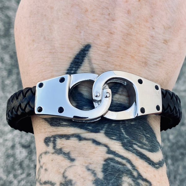 Handcuff Silver plated Bracelet – Silvermerc Designs