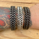 "Viking King" Classic- Matte Black - 3/4 inch wide B02 Bracelet Biker Jewelry Skull Jewelry Sanity Jewelry Stainless Steel jewelry