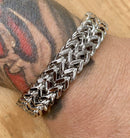 "Viking King" Classic- Stainless Steel - 3/4 inch wide B03 Bracelet Biker Jewelry Skull Jewelry Sanity Jewelry Stainless Steel jewelry
