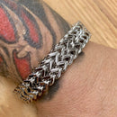 "Viking King" Classic- Stainless Steel - 3/4 inch wide B03 Bracelet Biker Jewelry Skull Jewelry Sanity Jewelry Stainless Steel jewelry