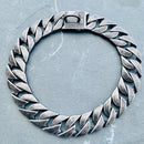 "Dog Collar -Galvanized " - Sanity's BadAss Custom - 1" wide - Lengths 18, 20, 22 & 24" D84 Dog Collar Biker Jewelry Skull Jewelry Sanity Jewelry Stainless Steel jewelry