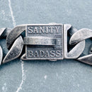 "Dog Collar -Galvanized " - Sanity's BadAss Custom - 1" wide - Lengths 18, 20, 22 & 24" D84 Dog Collar Biker Jewelry Skull Jewelry Sanity Jewelry Stainless Steel jewelry