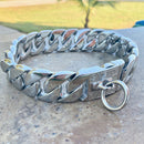 "Dog Collar -Galvanized " - Sanity's BadAss Custom - 1" wide - Lengths 18, 20, 22 & 24" D84 Dog Collar / Dog Chain Biker Jewelry Skull Jewelry Sanity Jewelry Stainless Steel jewelry