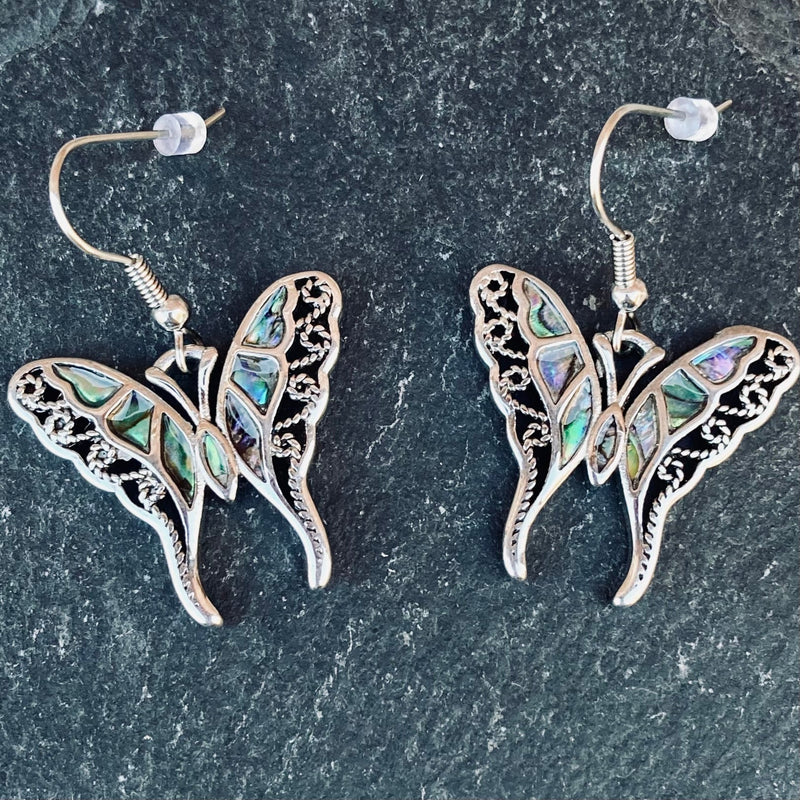 Sanity Jewelry Earrings Abalone - Butterfly Swallow Tail Earrings SK2559E