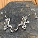 Abalone - Frog Earrings SK2566E Earrings Biker Jewelry Skull Jewelry Sanity Jewelry Stainless Steel jewelry