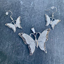 Crystal Butterfly Earrings SK?? Earrings Biker Jewelry Skull Jewelry Sanity Jewelry Stainless Steel jewelry